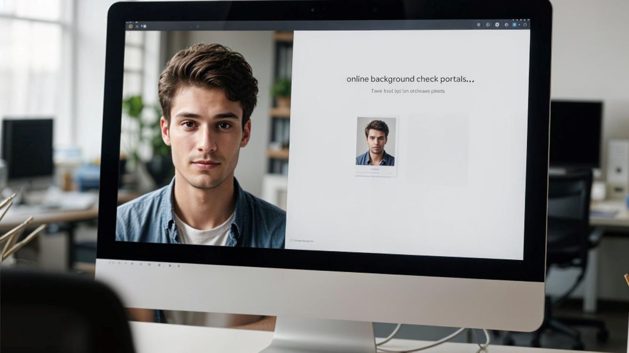 Creating Photos for Online Background Check Portals